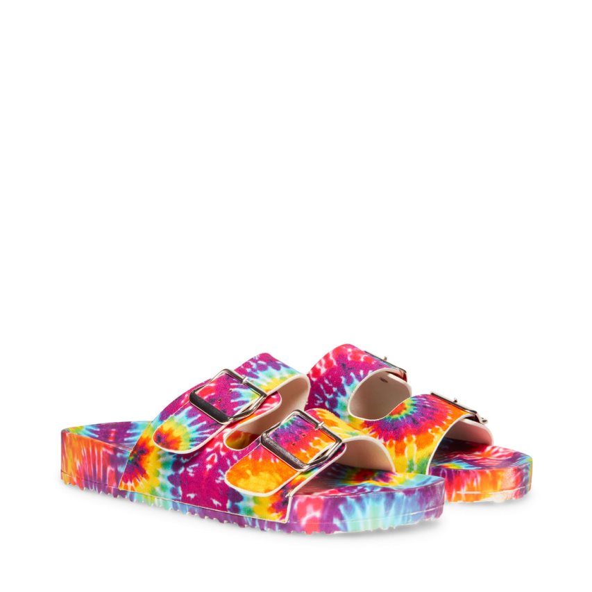 Sandalias de Diapositivas Steve Madden Teddy-t Mujer Multicolor | ES PU2094